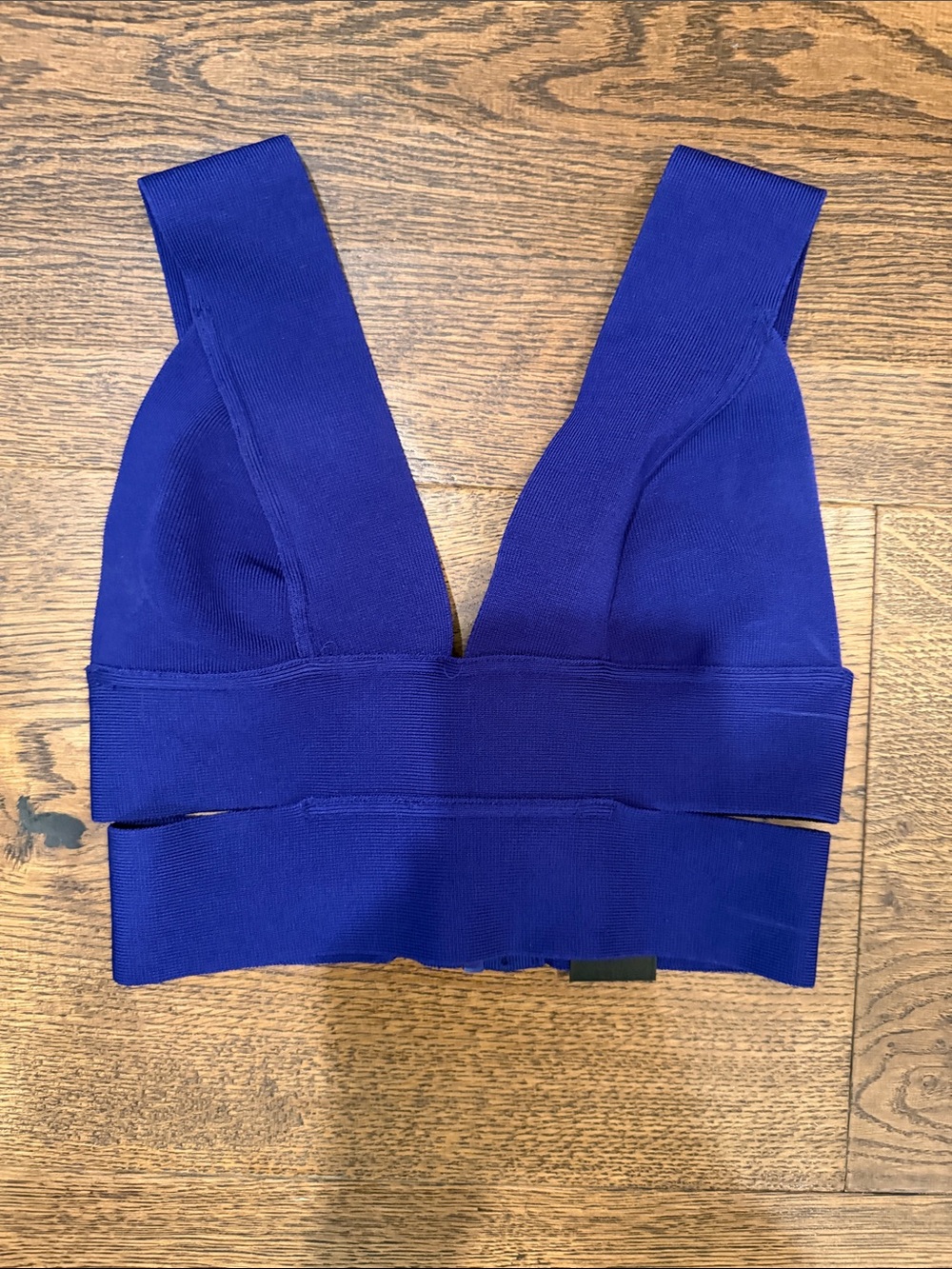 Women's Deep V Crop top in Royal Blue